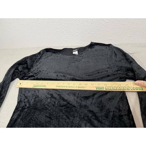 EILEEN FISHER Black Velvet Long Sleeve Maxi Dress Size Small Holiday - Picture 10 of 14